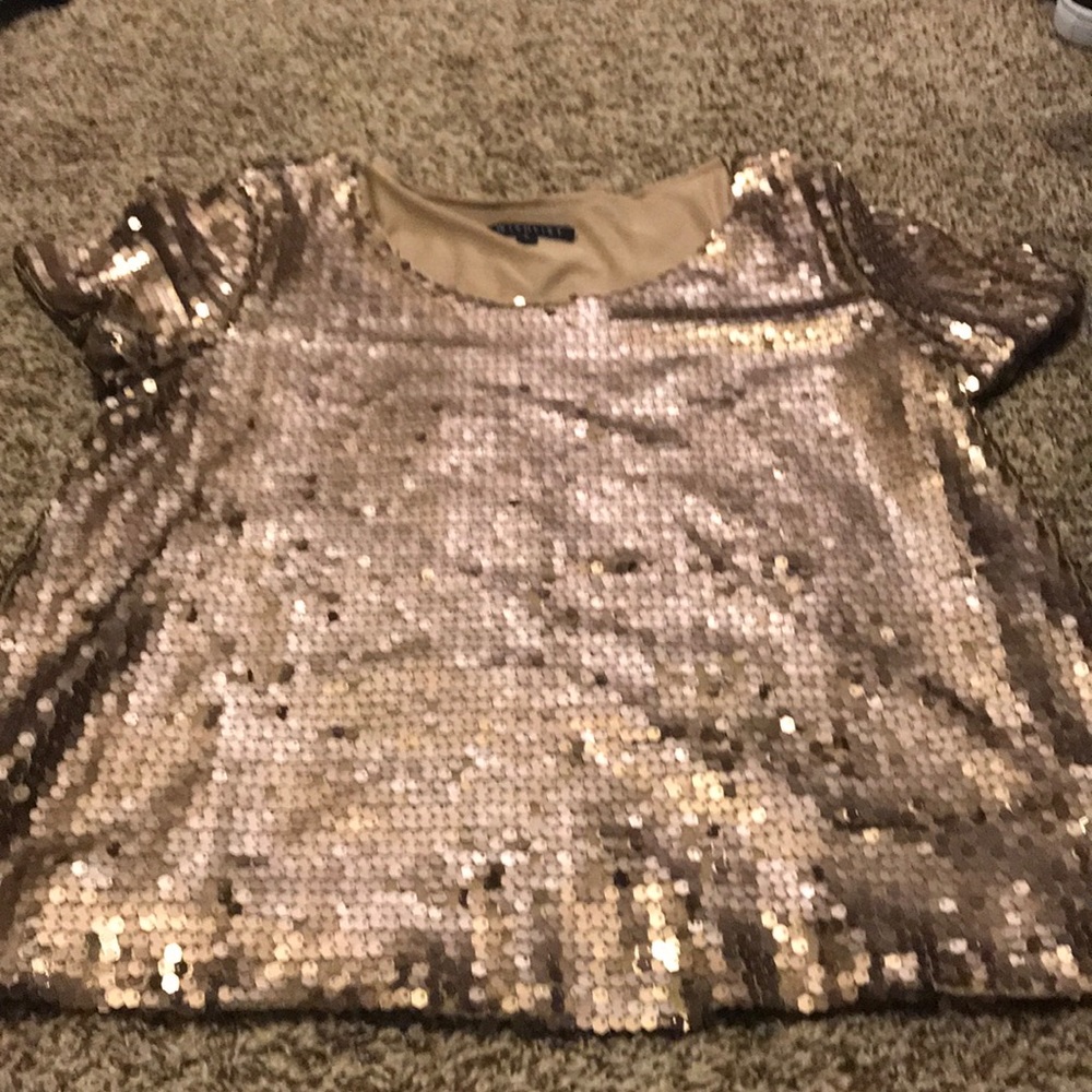 Gold Sequin Shirt